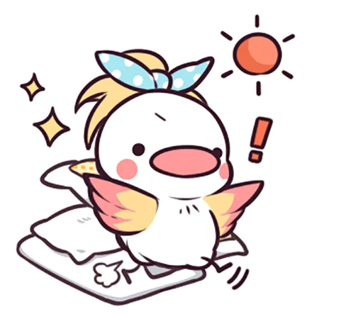 ☀ Стикер «Funny Bird» для Telegram