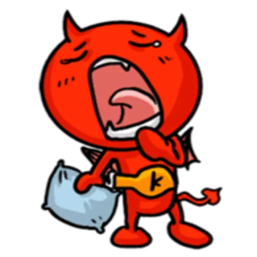 😴 Стикер «Funny Devil» для Telegram