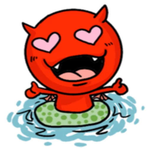 🛁 Стикер «Funny Devil» для Telegram