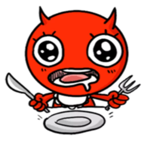 🍽 Стикер «Funny Devil» для Telegram