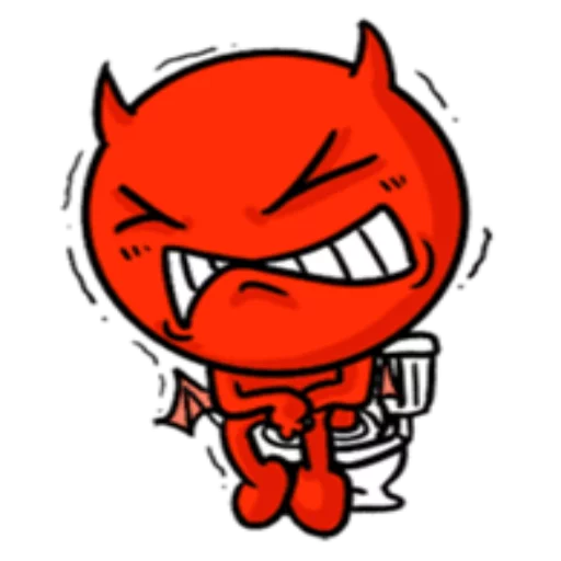 🚽 Стикер «Funny Devil» для Telegram
