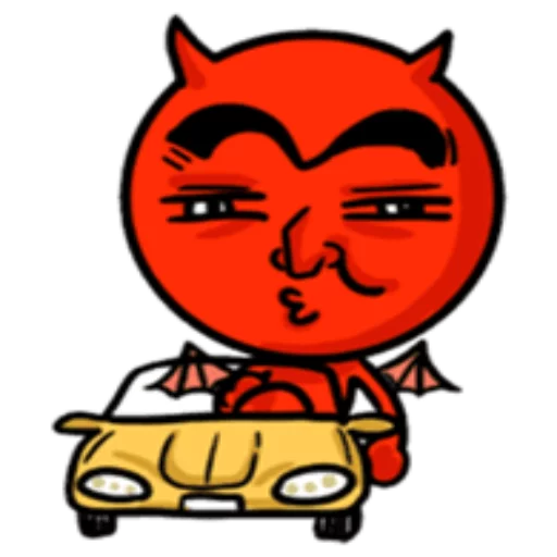 🚖 Стикер «Funny Devil» для Telegram