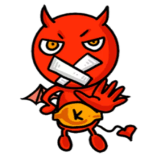 🤐 Стикер «Funny Devil» для Telegram