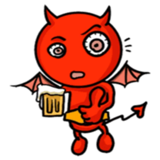 🍺 Стикер «Funny Devil» для Telegram