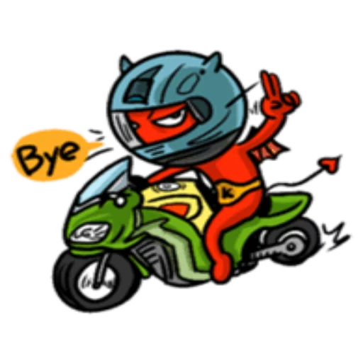 🏍 Стикер «Funny Devil» для Telegram