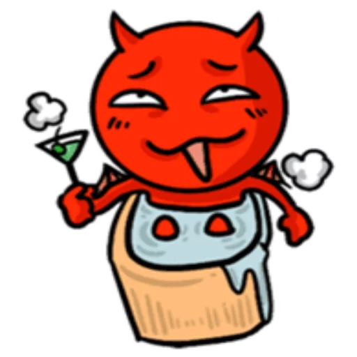 🍸 Стикер «Funny Devil» для Telegram