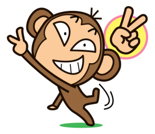 🐵 Стикер «Funny Monkeys» для Telegram
