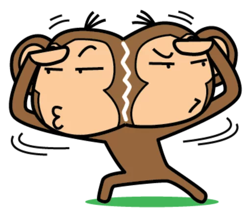 🐵 Стикер «Funny Monkeys» для Telegram