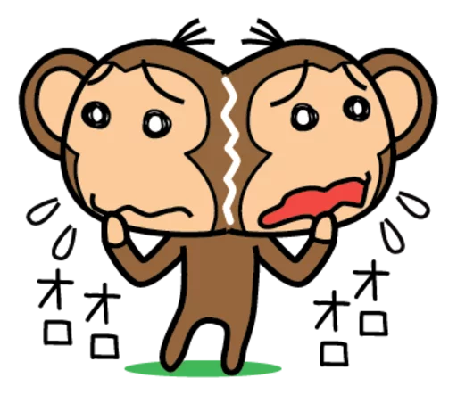 🐵 Стикер «Funny Monkeys» для Telegram