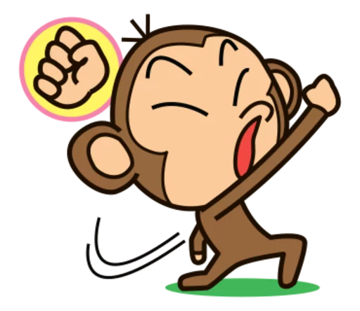 🐵 Стикер «Funny Monkeys» для Telegram