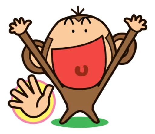 🐵 Стикер «Funny Monkeys» для Telegram