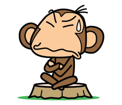 🐵 Стикер «Funny Monkeys» для Telegram