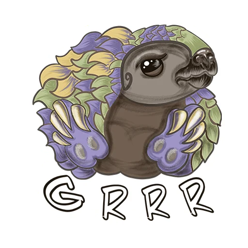 😡 Стикер «Funny Pangolin» для Telegram