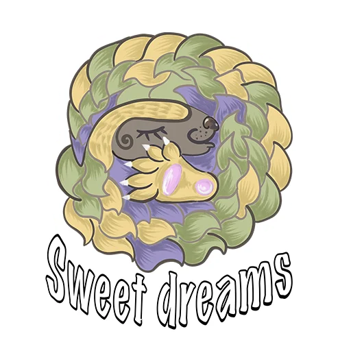 😴 Стикер «Funny Pangolin» для Telegram
