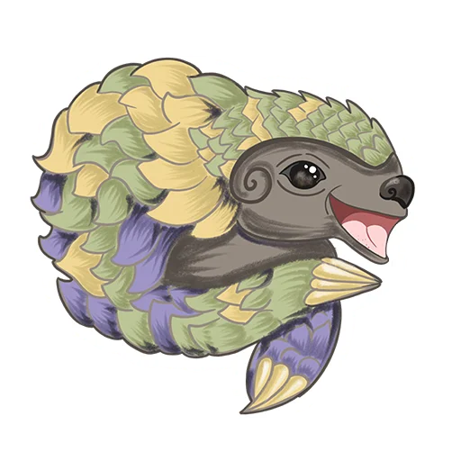 😀 Стикер «Funny Pangolin» для Telegram
