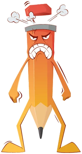 😡 Стикер «FunnyPencil» для Telegram