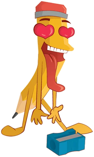 😍 Стикер «FunnyPencil» для Telegram