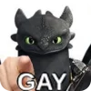Стикер 38 Funny Toothless