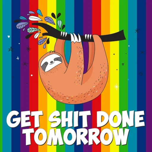 👊 Стикер «Fun Sloth» для Telegram