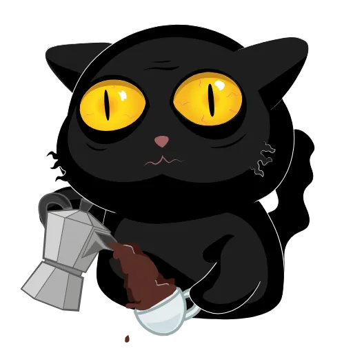 ☕️ Стикер «Cat Funt» для Telegram