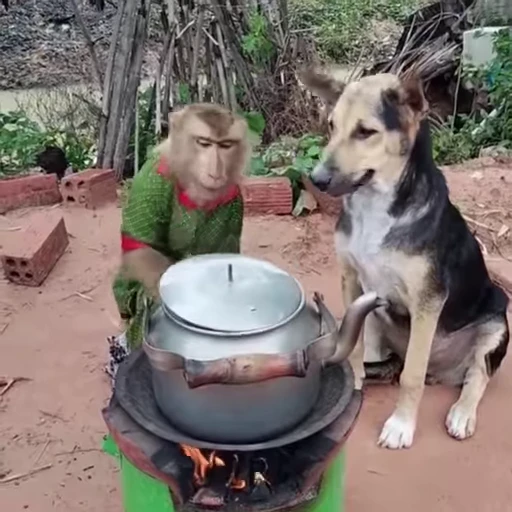 🧑‍🍳 Стикер «Funny Monkeys» для Telegram