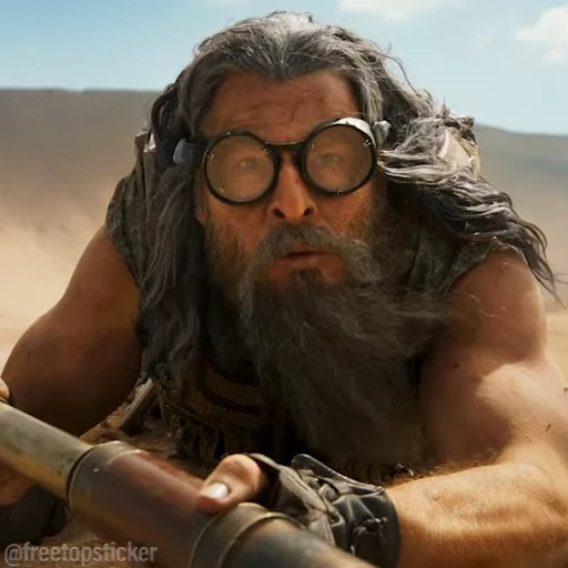 😧 Стикер «Furiosa A Mad Max» для Telegram