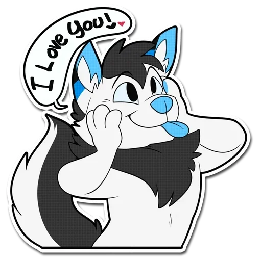 ❤ Стикер «Друзья фурри» для Telegram