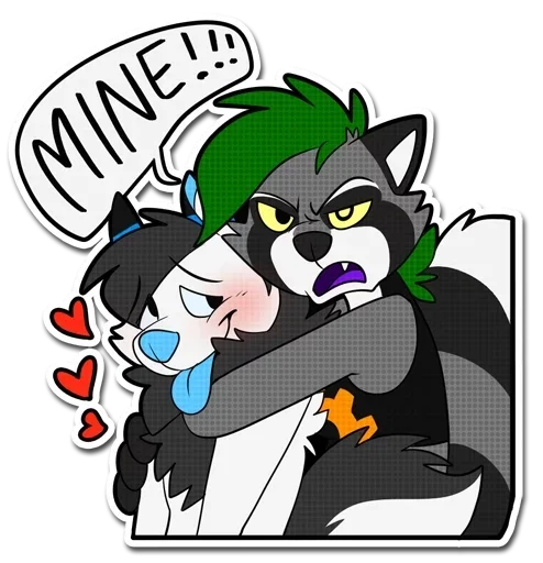 💏 Стикер «Друзья фурри» для Telegram