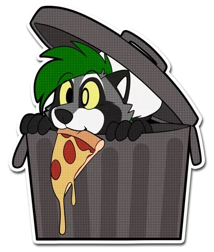 🍕 Стикер «Друзья фурри» для Telegram