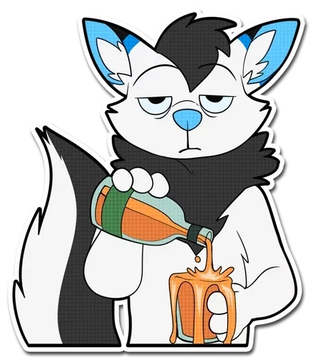 🍻 Стикер «Друзья фурри» для Telegram