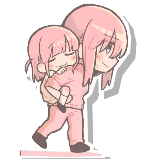 😍 Стикер «Futari Gotoh Bocchi the Rock!» для Telegram