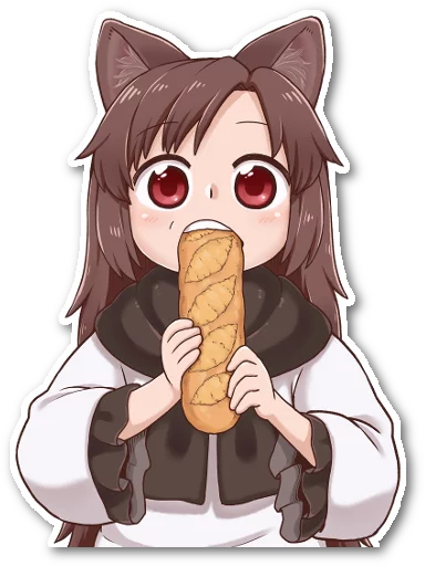 😶 Стикер «Futo-nyan» для Telegram