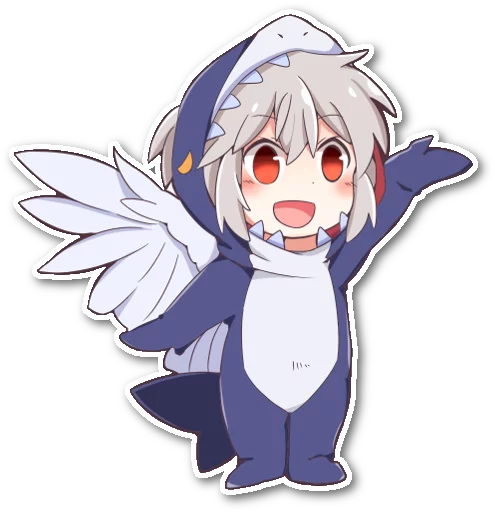 👋 Стикер «Futo-nyan» для Telegram