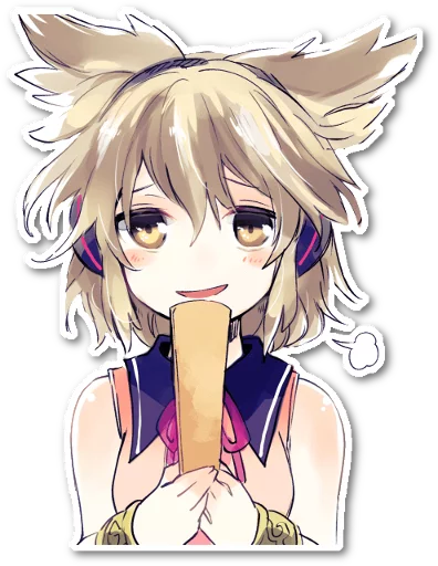 😄 Стикер «Futo-nyan» для Telegram