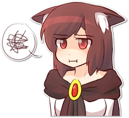 😐 Стикер «Futo-nyan» для Telegram