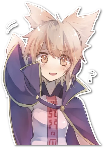 ❔ Стикер «Futo-nyan» для Telegram