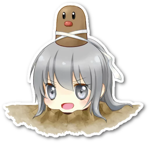 😀 Стикер «Futo-nyan» для Telegram