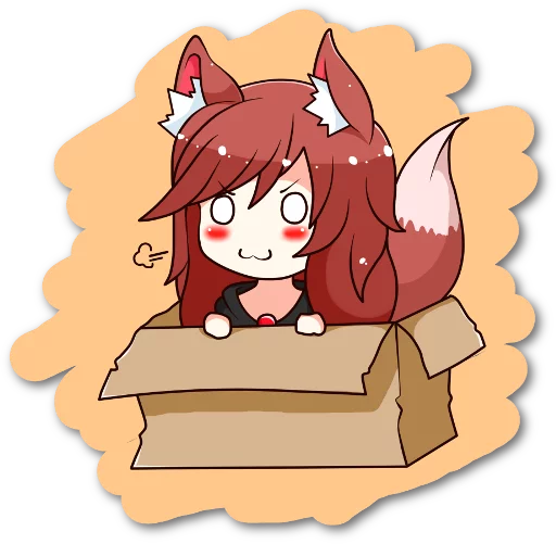 🙂 Стикер «Futo-nyan» для Telegram