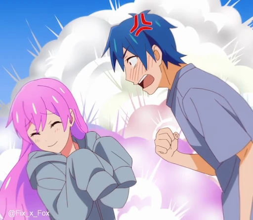 💢 Стикер «Fuufu Ijou, Koibito Miman Part 1» для Telegram