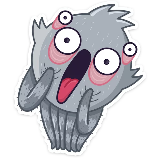 😱 Стикер «Паучок Фаззи» для Telegram