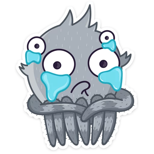 😭 Стикер «Паучок Фаззи» для Telegram