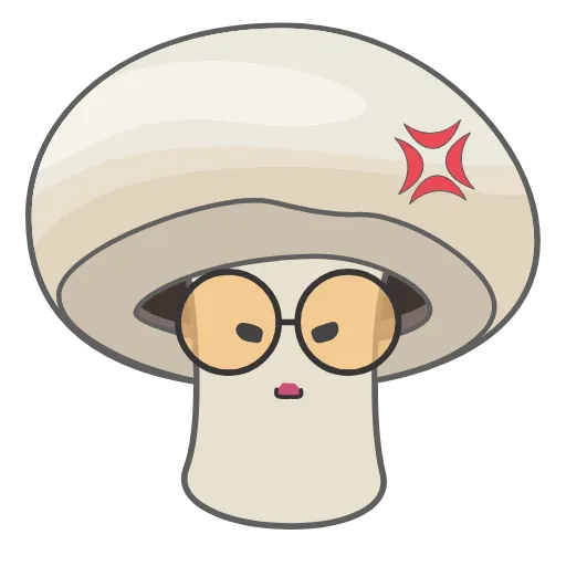😠 Стикер «Nice Mushrooms» для Telegram