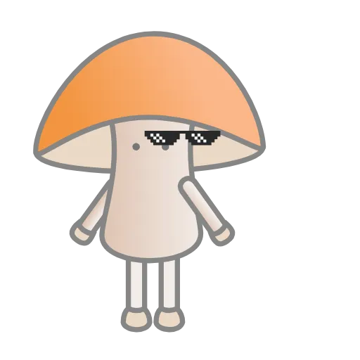 😎 Стикер «Nice Mushrooms» для Telegram
