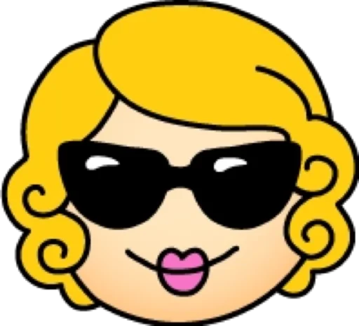 😎 Стикер «Блондинка» для Telegram
