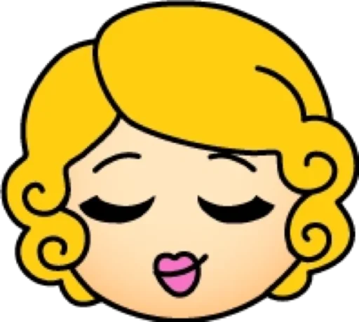 😌 Стикер «Блондинка» для Telegram