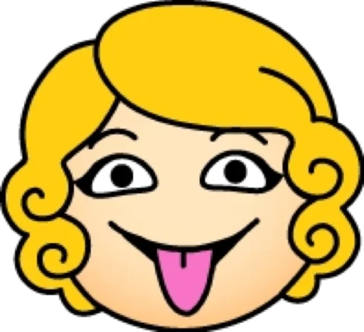 😛 Стикер «Блондинка» для Telegram