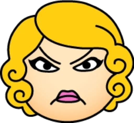 😡 Стикер «Блондинка» для Telegram