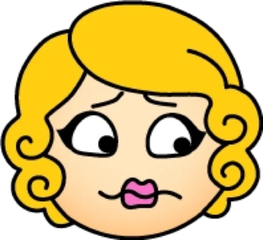 🥺 Стикер «Блондинка» для Telegram