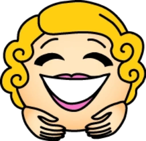 😁 Стикер «Блондинка» для Telegram