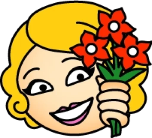 🥰 Стикер «Блондинка» для Telegram